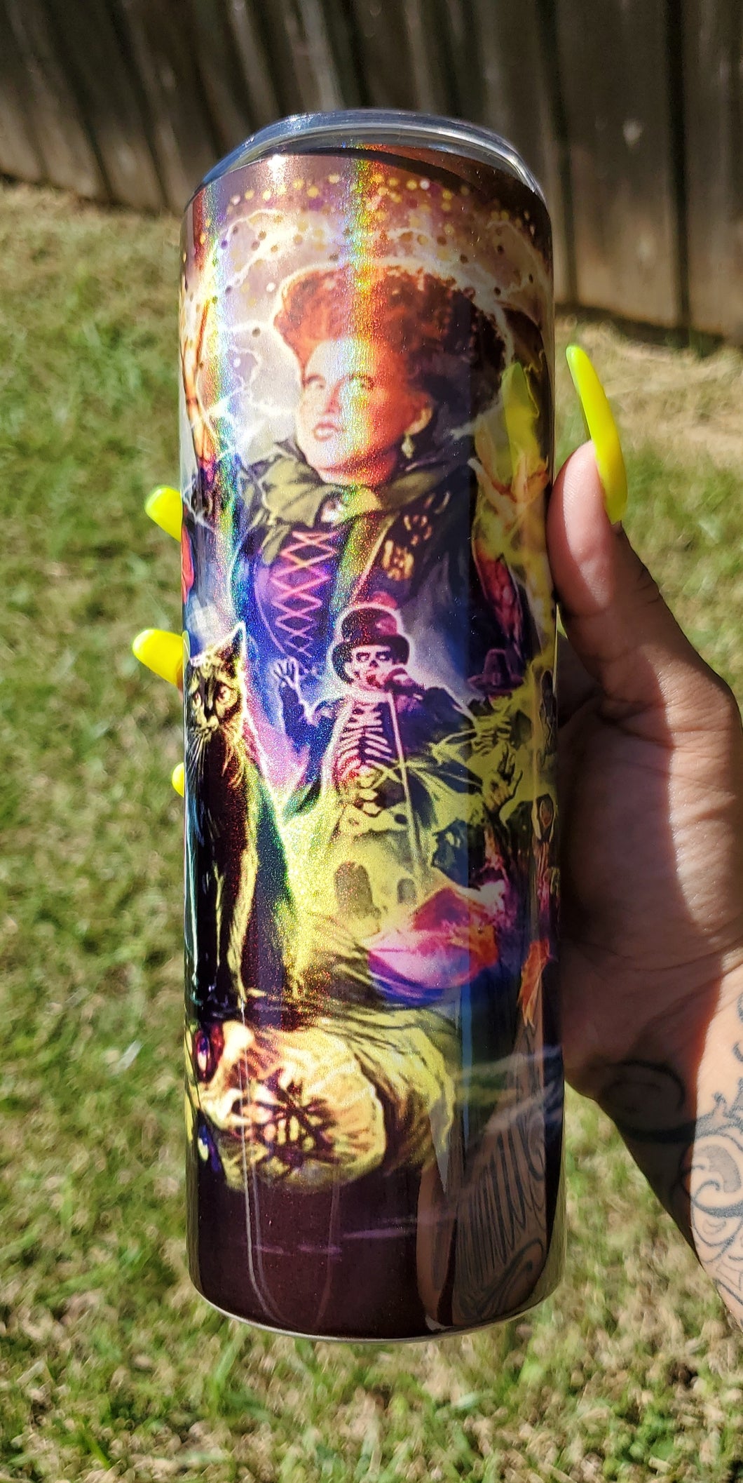 HOCUS POCUS-SKINNY HOLOGRAPHIC 20oz TUMBLER